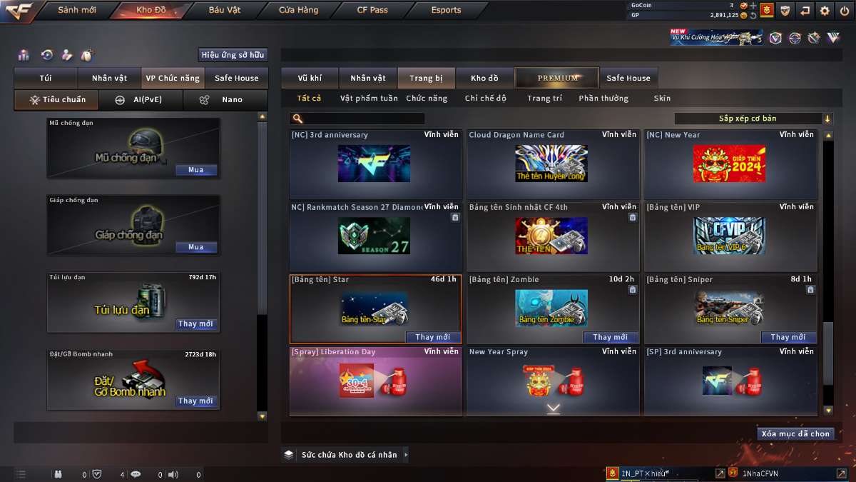 shop acc cf uy tin gia re